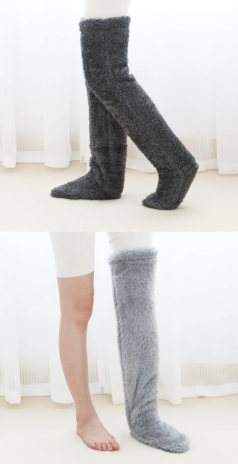 Chaussettes hautes moumoute - Ultra chaud et confortable