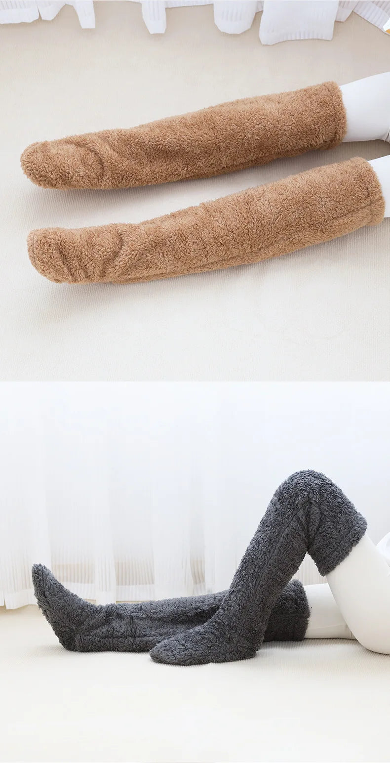 Chaussettes hautes moumoute - Ultra chaud et confortable